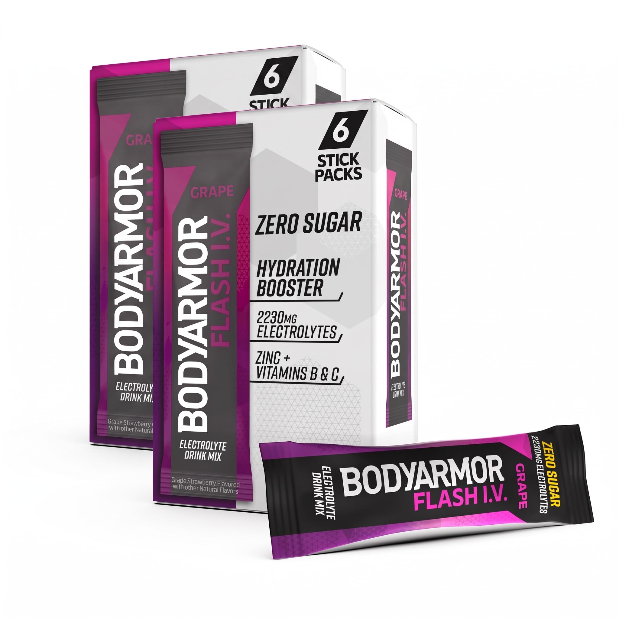 BODYARMOR Flash IV Zero Sugar Electrolyte Mix, Strawberry Kiwi, 6 Ct — Amazon image 14