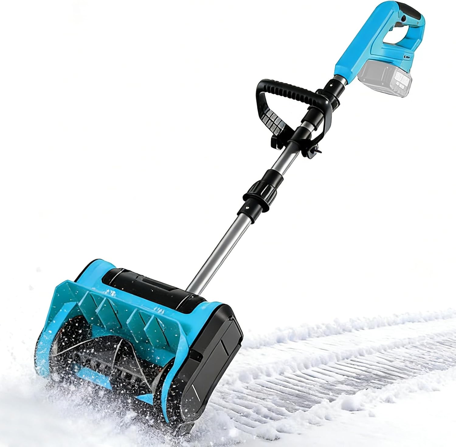 14-in Cordless Snow Shovel Kit,Electric Snow Shovels with Direction Plate & Dual-Safety Switch Snow Blower for Wet Snow Heavy Snow Steps Driveways Porches Walkways(Tool Only)