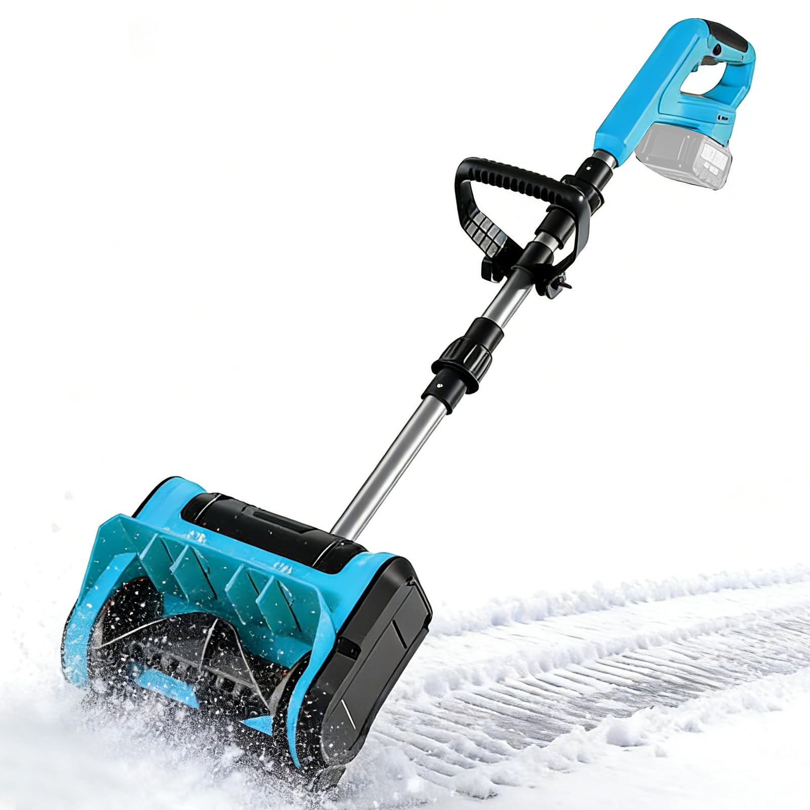 Photo 1 of 14-in Cordless Snow Shovel Kit,Electric Snow Shovels with Direction Plate & Dual-Safety Switch Snow Blower for Wet Snow Heavy Snow Steps Driveways Porches Walkways(Tool Only)