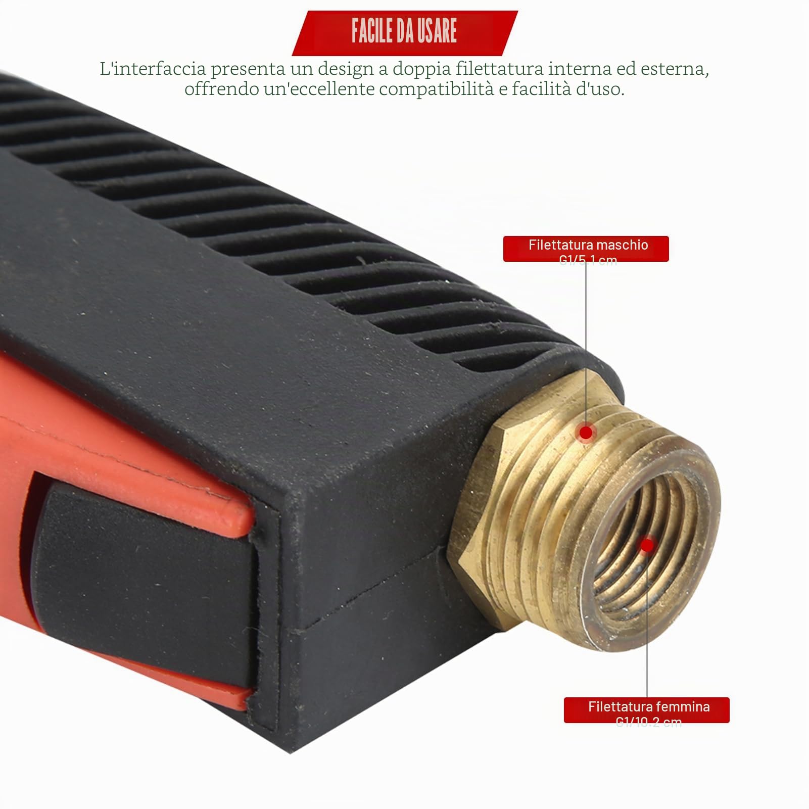 Spruzzatore per tubo da giardino, accessori da giardino, spruzzatore per tubo flessibile ad alta pressione agricolo Strumento per irrigazione a spruzzo per alberi con testa di spruzzo da giard