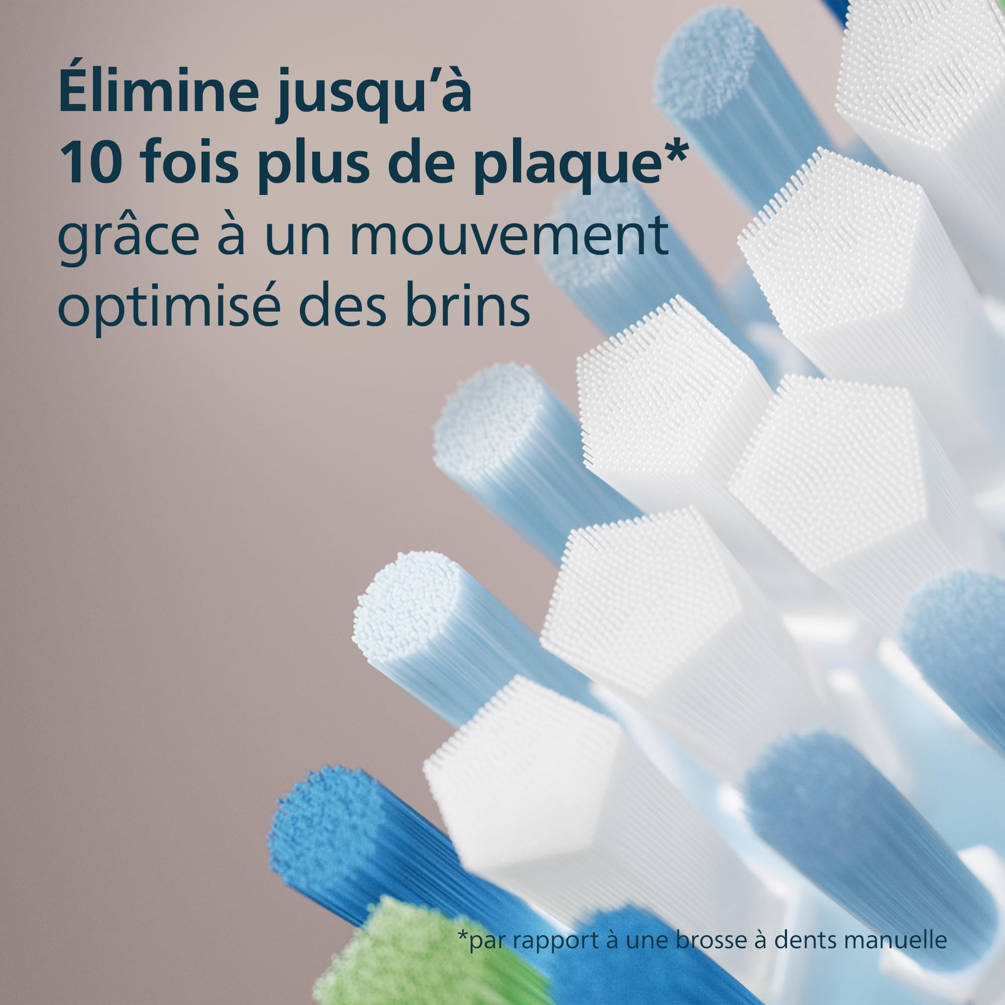 Philips Sonicare C3 Premium Plaque Defence - têtes de brosse à dents de rechange d'origine, blanc, lot de 6, HX9046/87