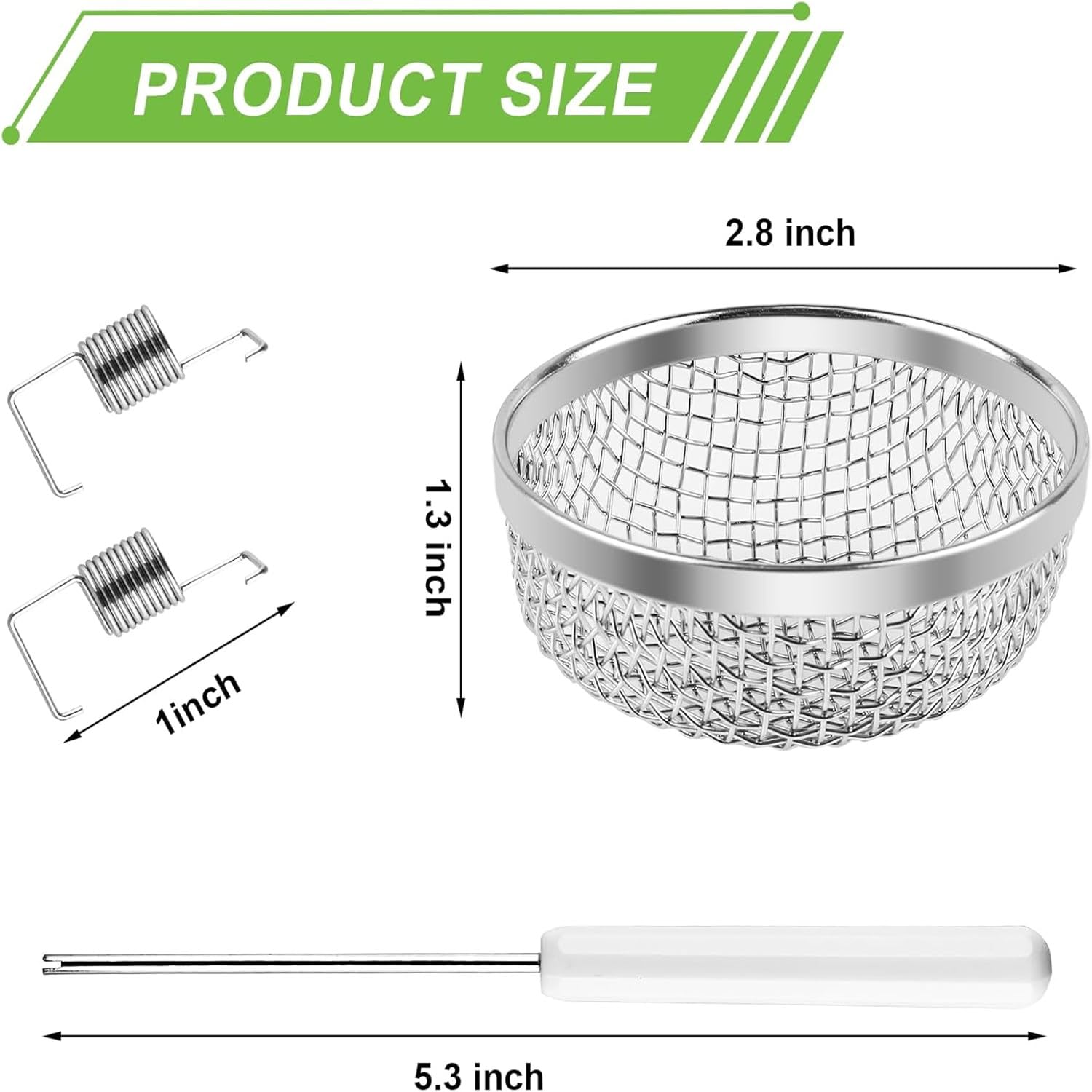 2PCS RV Furnace Vent Screen with Premium Stainless Steel, RV Heater Vent Cover with Installation Tool, 1 - Image 2