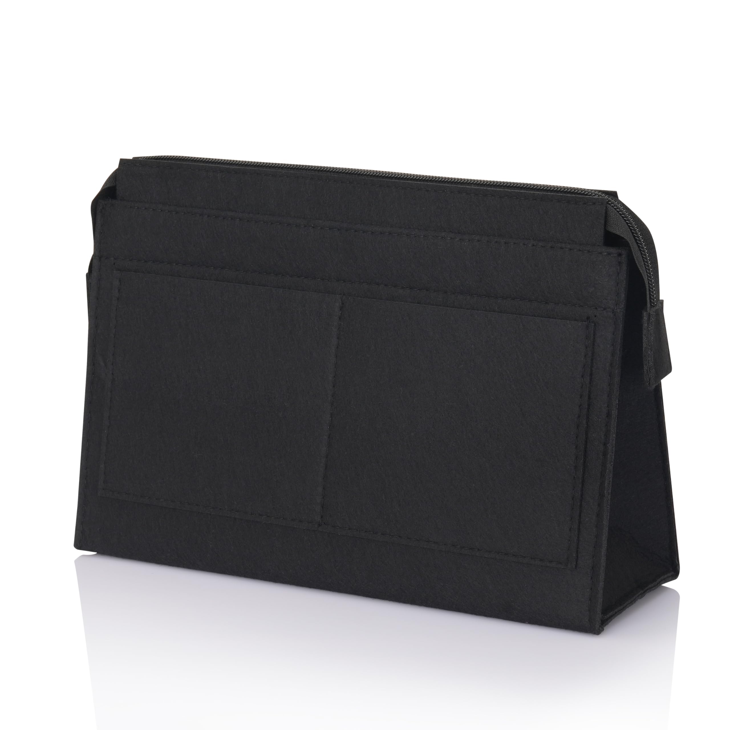 IHIGOGOFA Bag Organiser Insert for Longchamp Le Pliage, Handbag Organiser Insert Large with Zipper and Multi-Pocket Bag Wallet Insert Organizer for Women Tote Bag