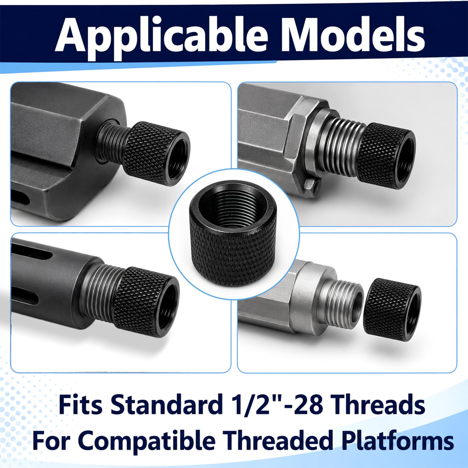 Thread Protectors for .22LR, .223, 5.56 - CNC Steel -6 Thread Protectors for .22LR, .223, 5.56 - CNC Steel -6