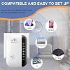 WiFi Booster,Wifi Extender Booster with 300Mbps 2.4GHz Fast Internet Relay with Ethernet, Ideal for Home, Office, Garden & Travel - Up to 3000 Sq. Ft. Coverage, Easy Setup with UK Plug 1 Pack