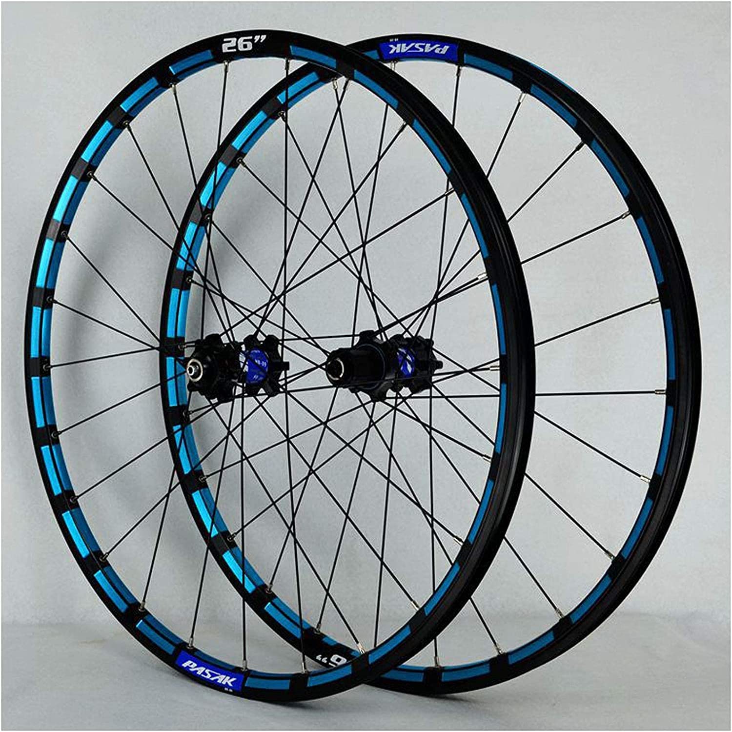 ZXGSXIOU Mountain Bicycle Wheels,26/27.5Inch Aluminum Alloy Quick Release 24 Hole Disc Brake Hybrid/MTB Rim 7/8/9/10/11/12 Speed Wheelset (Color:Silver, Size 27.5inch)