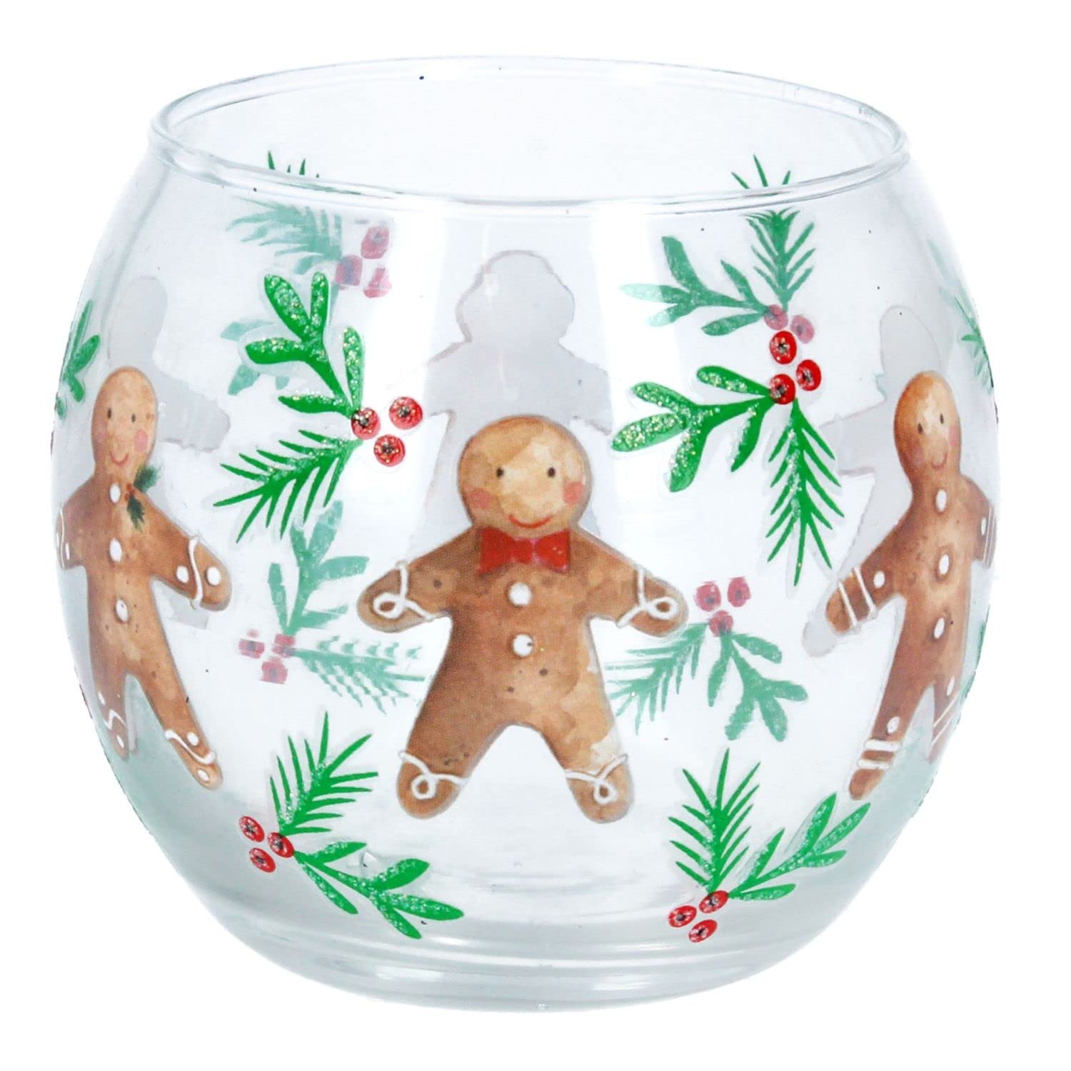Gisela Graham Gingerbread Man Night Light Pot 51124 Gingerbread
