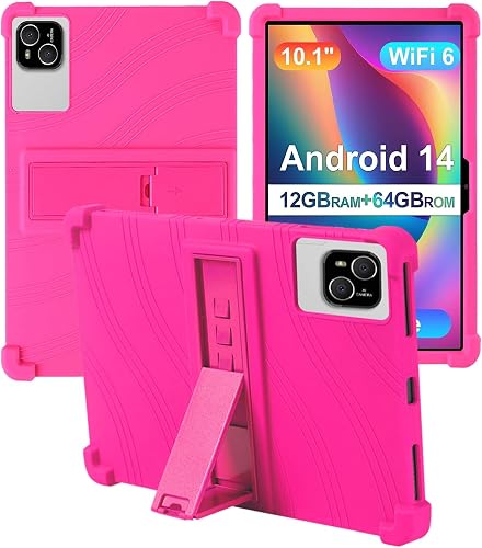 for ATMPC T10 Tablets Case 10 inch,BOVUGAC Soft Silicone Adjustable Stand Shockp