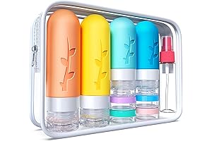 18-Count Travel Bottles for Enhanced Travel Essentials and Convenience