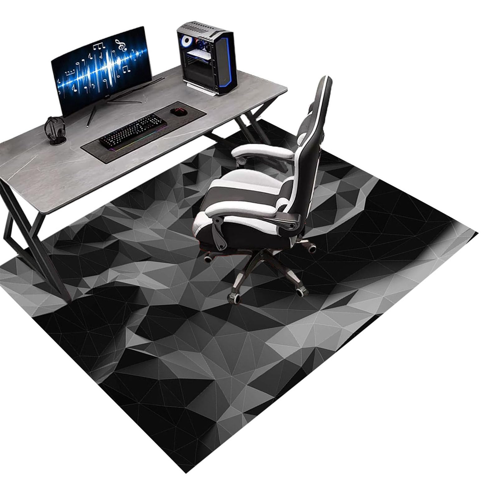 Office Chair Mat for Hardwood Floor Protector, Gaming Chair Mat Non-Slip Floor Mat for Rolling Chair Home,A1,180x280cm
