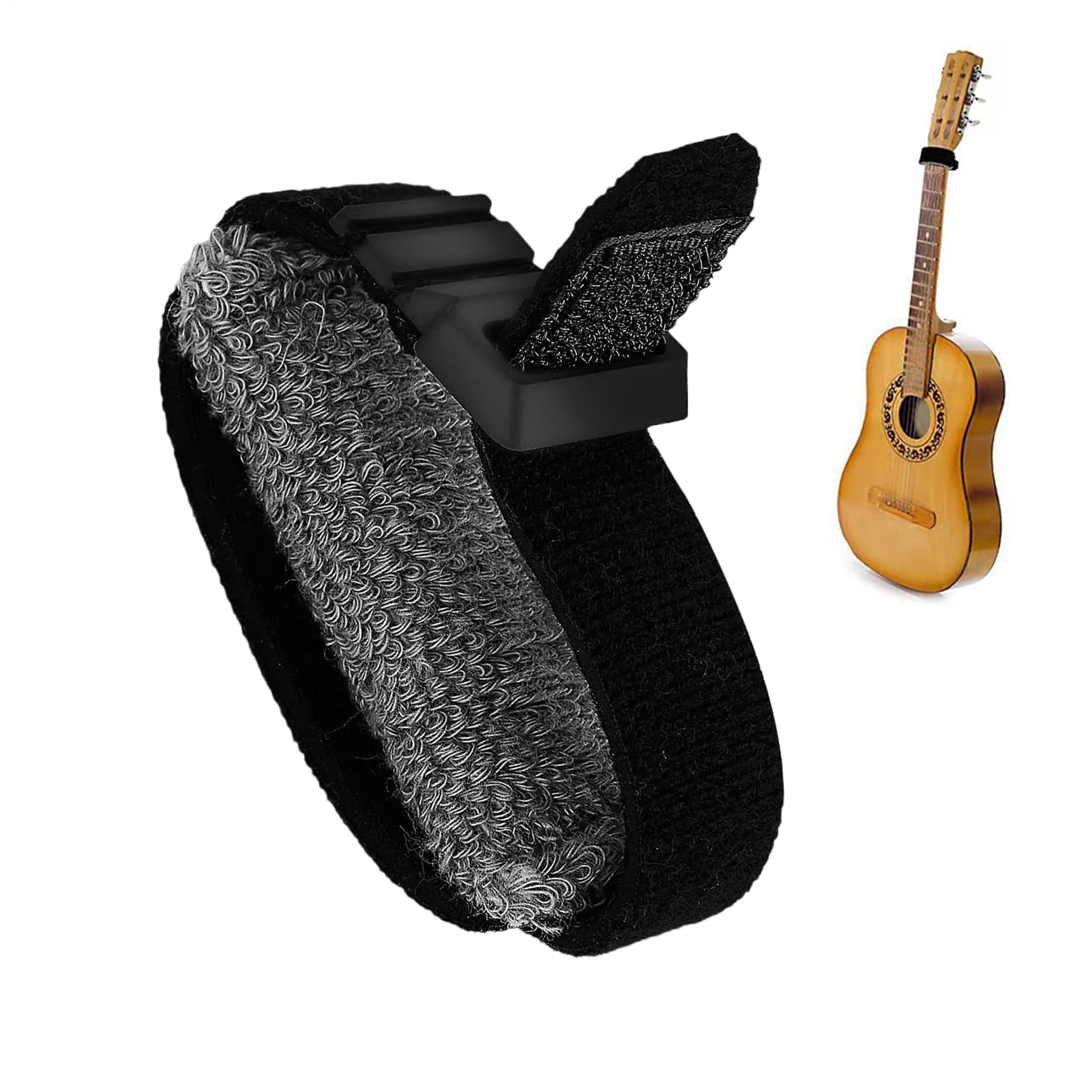 Bass FRET WRAP - Cubierta de cuerda ajustable, silencio de diapasón | Cinta de silenciador de de guitarra, accesorio musical para ukelele, silenciador de cuerda de reducción de ruido, p