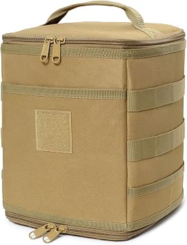 Tactical Camping Storage Bag 7L Utility Tote Bag Trunk Organizer Coyote Brown