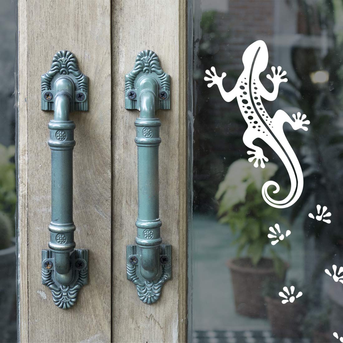 Lizzard Wall Sticker Window Decal Nursery Room Decor Animal Bedroom Stickers Living Room Removable Mural Kitchen DIY Decals Tribal Kids Fridge car Decoration Vinyl Art Decor Reptile Walls Children