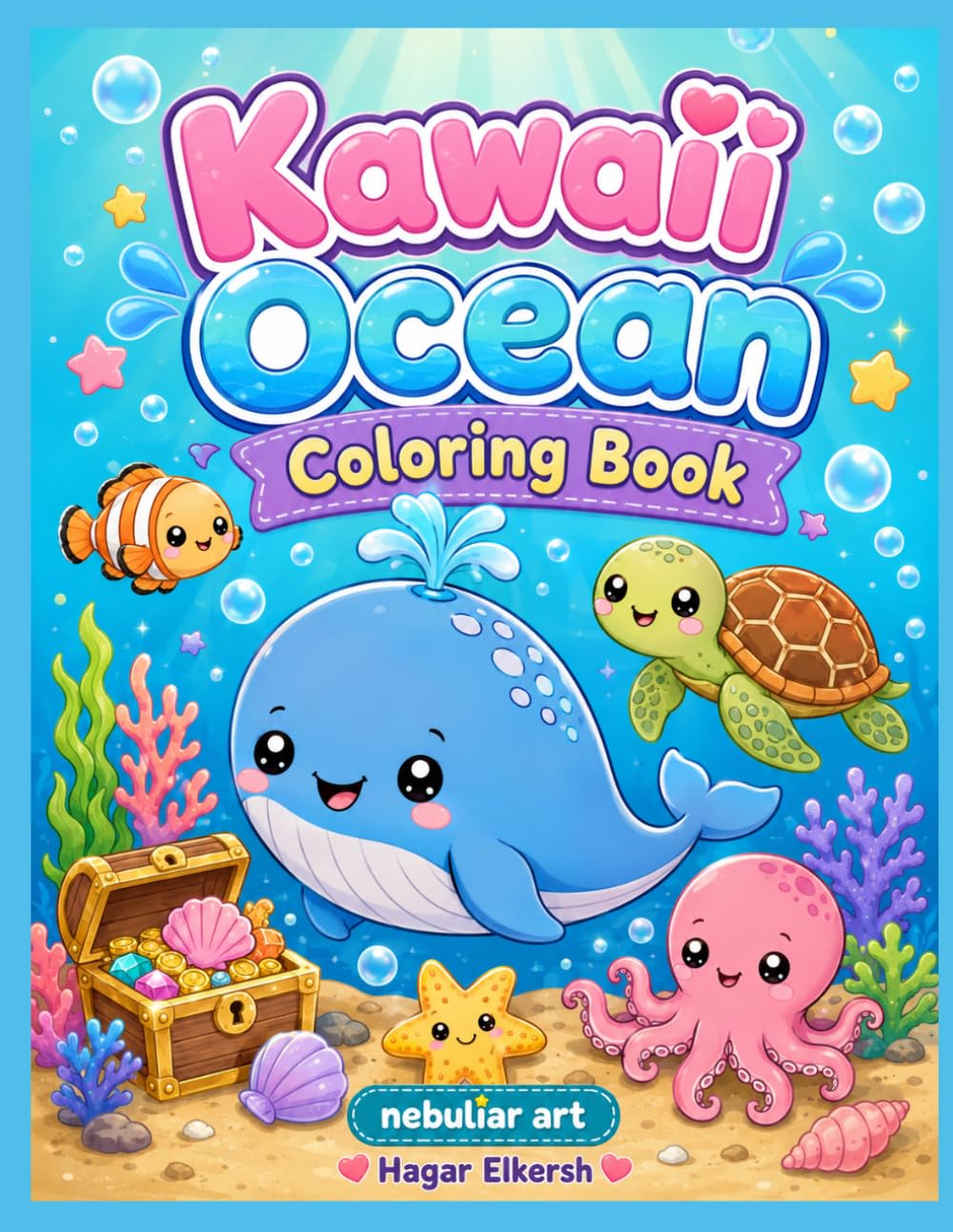 Kawaii ocean: coloring book