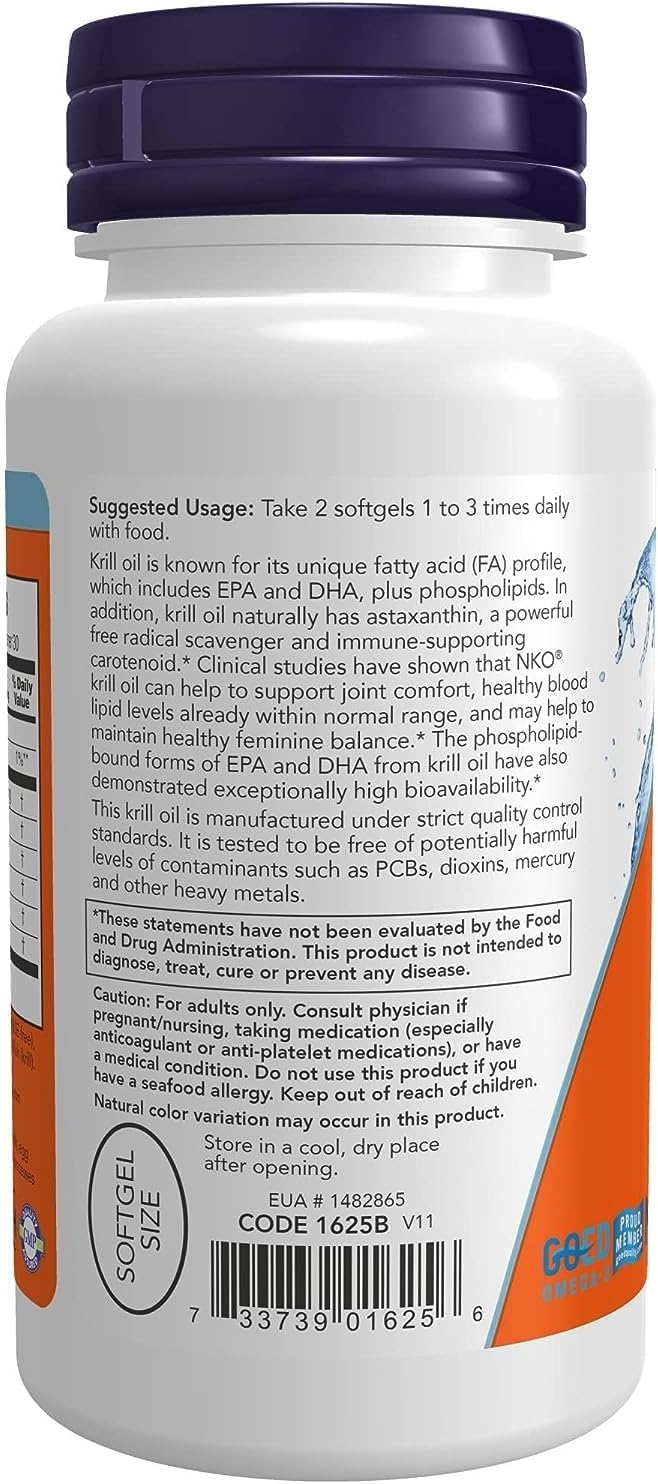 Neptune Krill 500mg & CoQ10 50mg 60gel