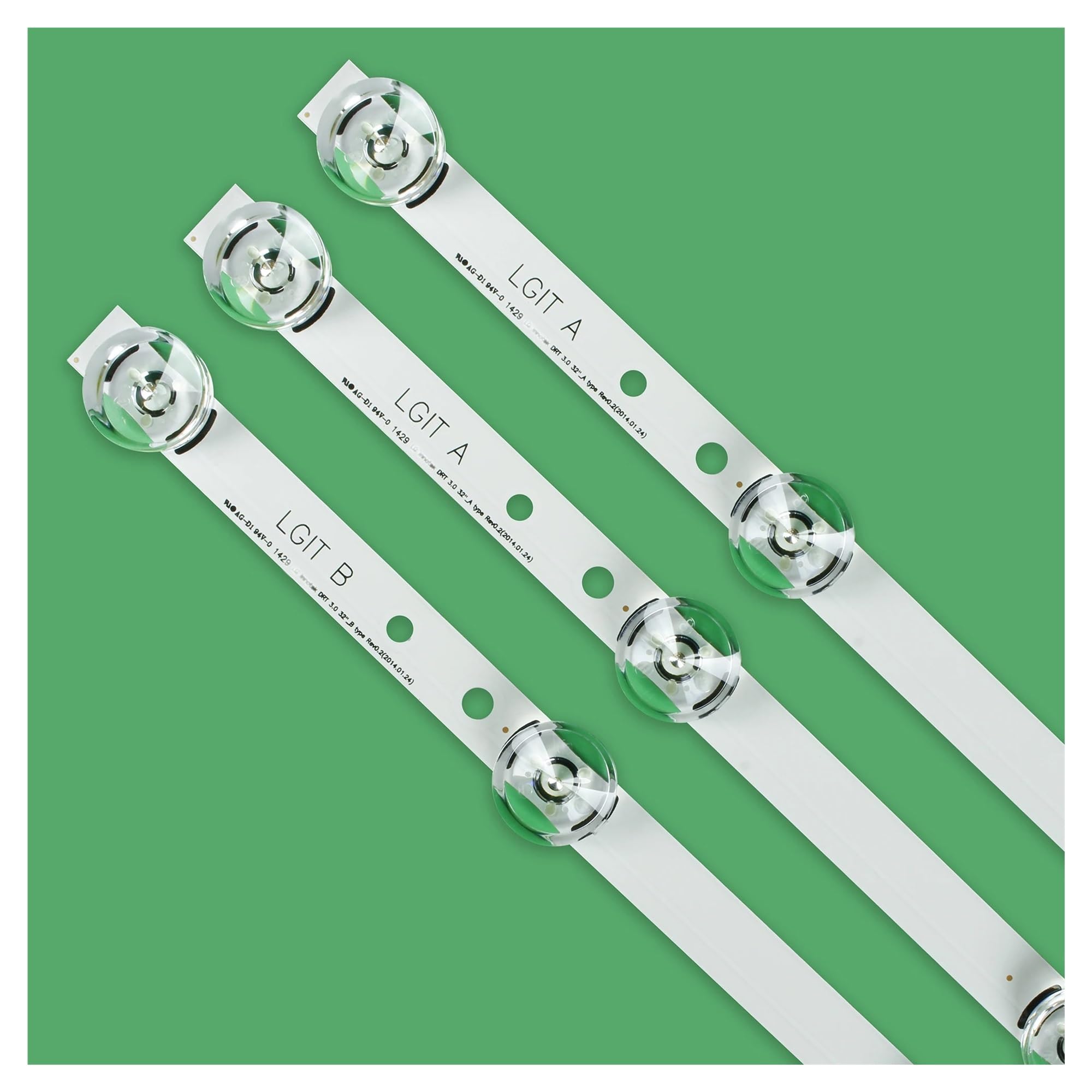 BTsan Bande de rétro-éclairage LED for LG TV 32 pouces, 32LF650V 32LF652V 32LF653V 32LB565V 32LB570V 32LF651V 32LF550V 32LY320C 6916L-1703B 6916L-1704B (Size : Original 32LB