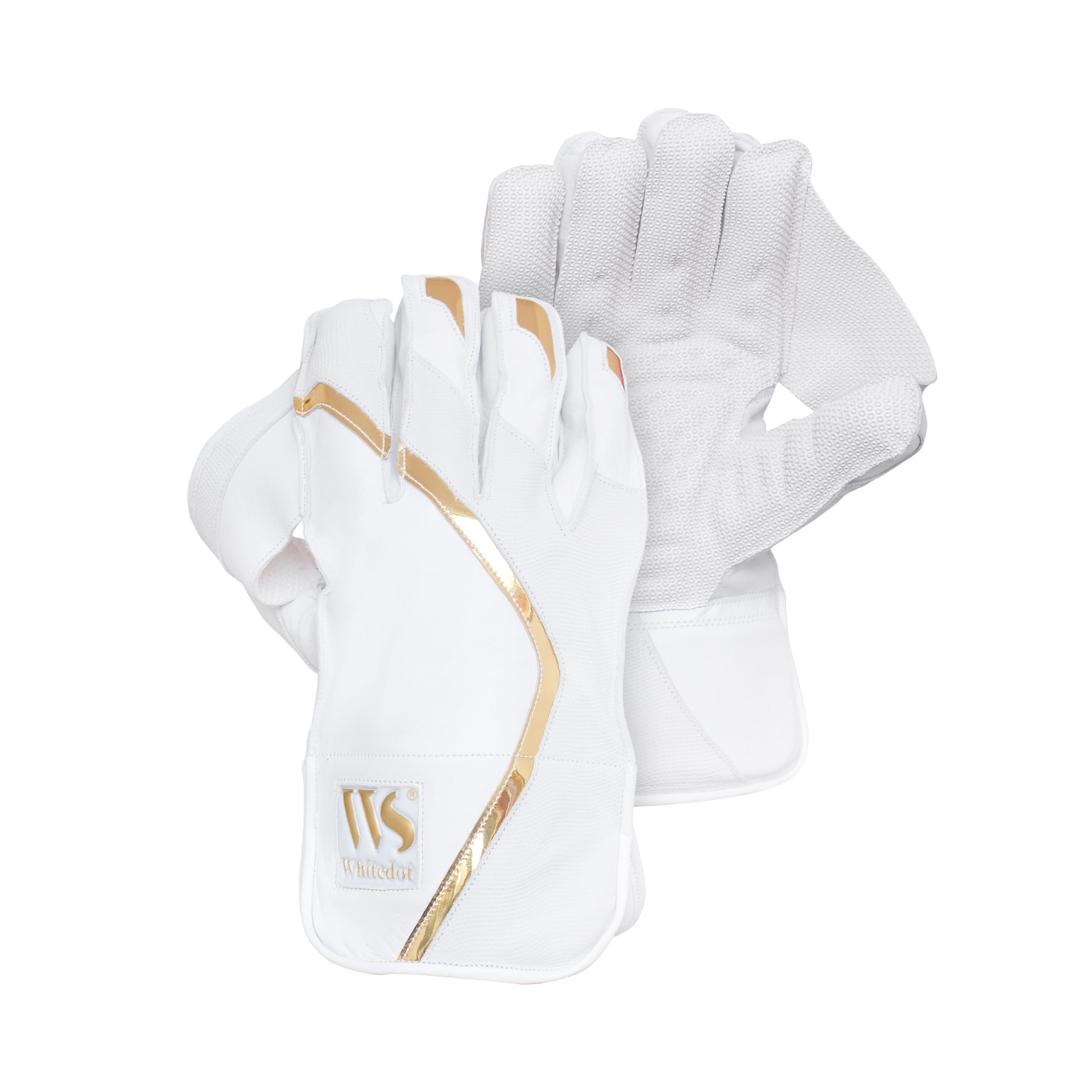 Whitedot Summer Leather Cricket Wicket Keeping Gloves Suitable for Professional Players