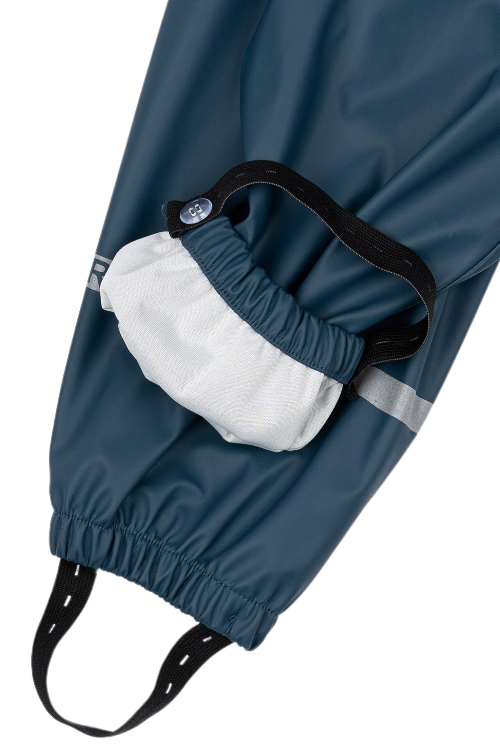 Mikk-line Unisex PU Recycelter Zweiteiliger Regenanzug mit Trägern Orion Blue 110