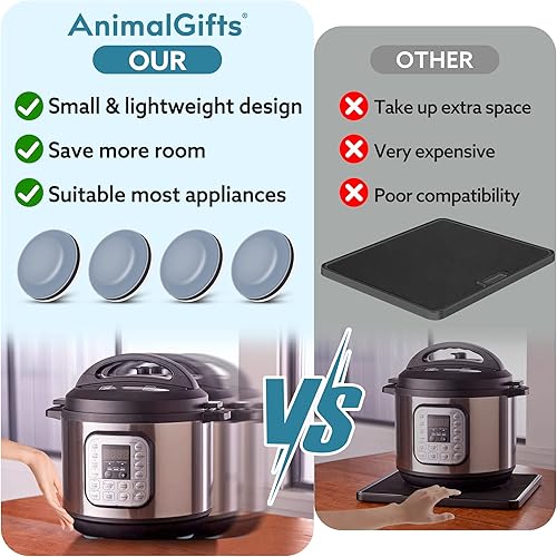 Miniatura 6 de Deslizadores de electrodomésticos para electrodomésticos de cocina, 20 piezas autoadhesivas para electrodomésticos de cocina pequeños para cafetera,