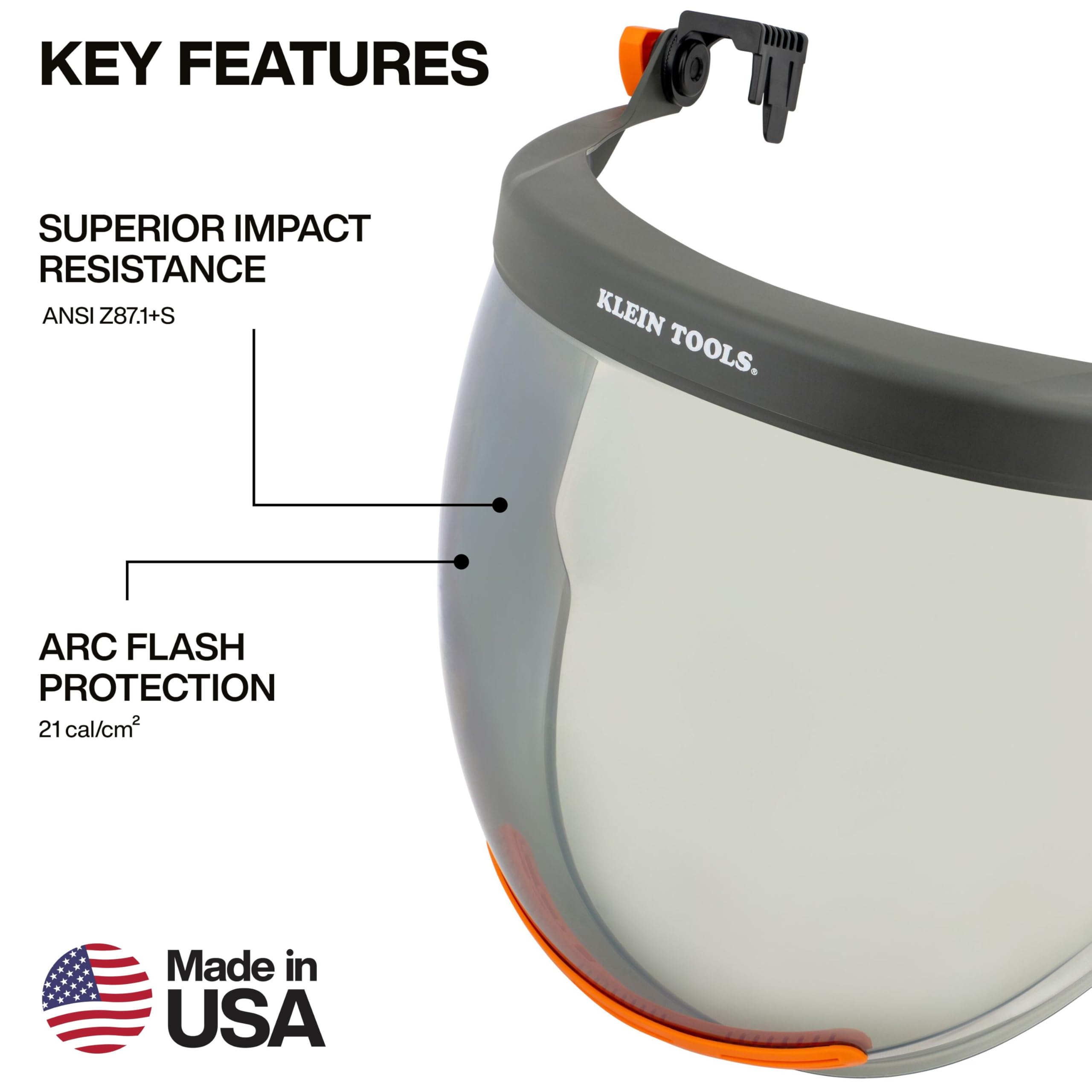 KLEIN TOOLS 03600 Arc Flash Face Shield, Full Brim — Amazon image 2
