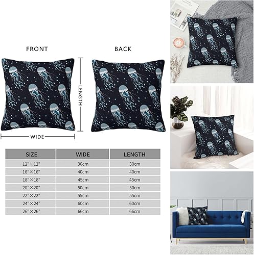 Miniatura 5 de YIPOCH Medusas brillantes, fundas de almohada de 26 x 26 pulgadas, fundas de cojín decorativas para sofá, fundas de almohada, fundas para cojines de