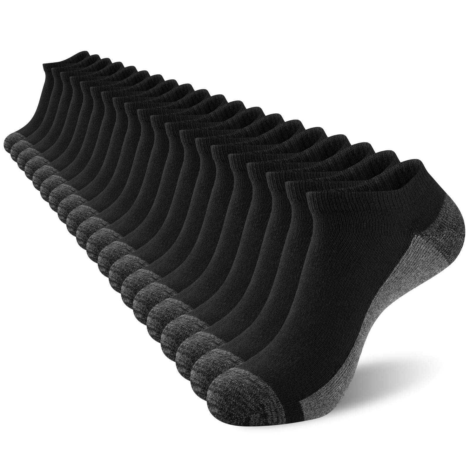 COOVAN Men's Athletic Ankle Socks
