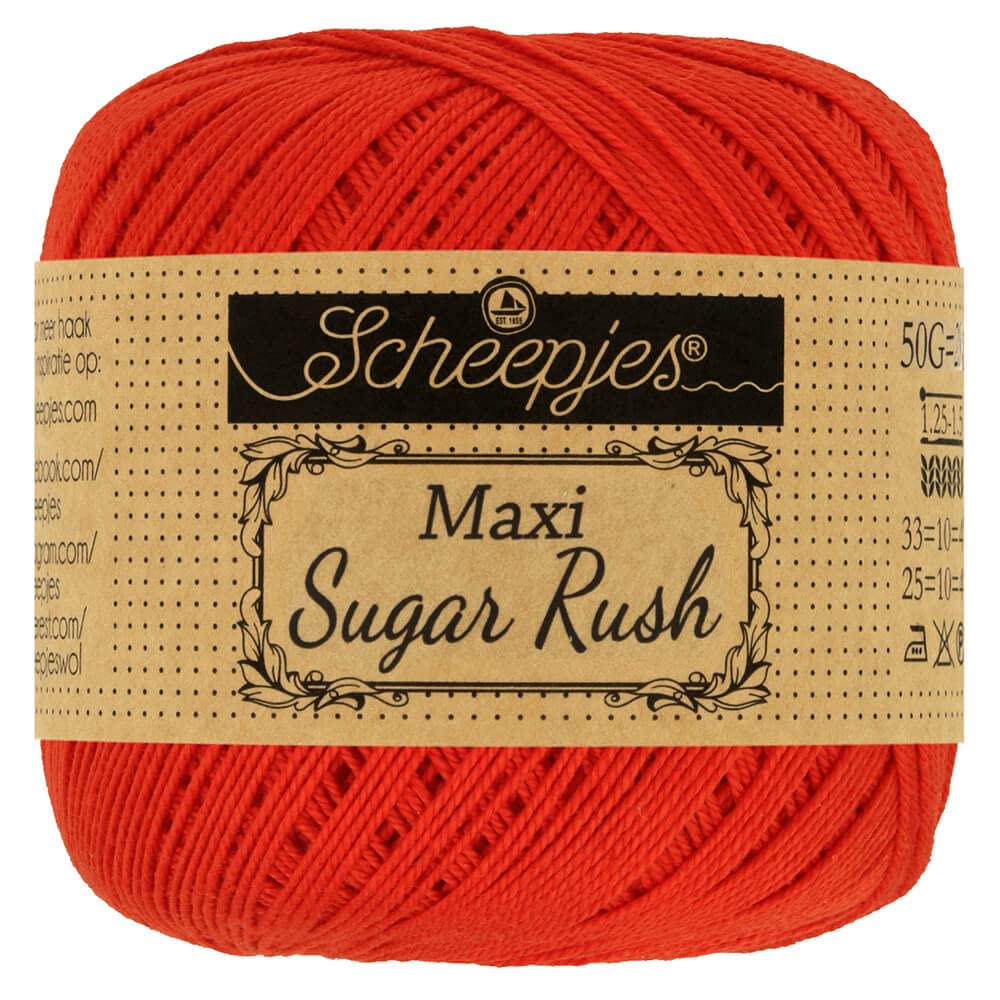 Scheepjes - Scheepjes Maxi Sugar Rush 390 Poppy RoseYarn - 1x50g โ image 1