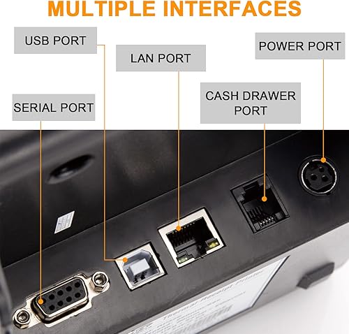 Miniatura 2 de RONGTA Impresora térmica de recibos de 3150in para cocina de restaurante impresora POS con cortador automático recordatorio de luz de sonido