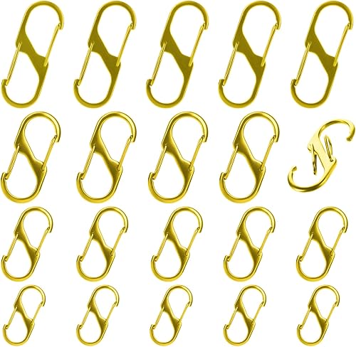 Clips de cremallera antirrobo, 20 cerraduras de cremallera para mochilas, mosquetón de doble resorte S, clip de cremallera disuasorio para equipaje,