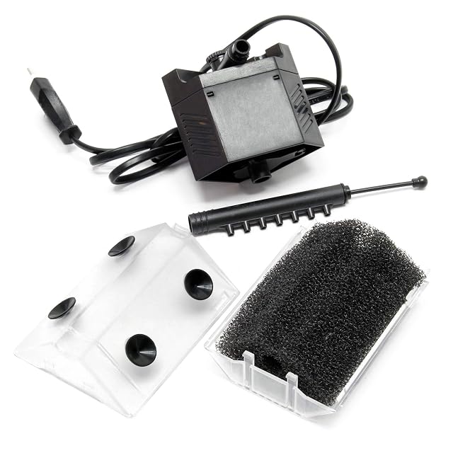 Foto 3 de 5 de SunSun JP-093 Filtro interno acuario con bomba 450 l/h 5W para acuario pequeño hasta 60 L filtro de esquina M