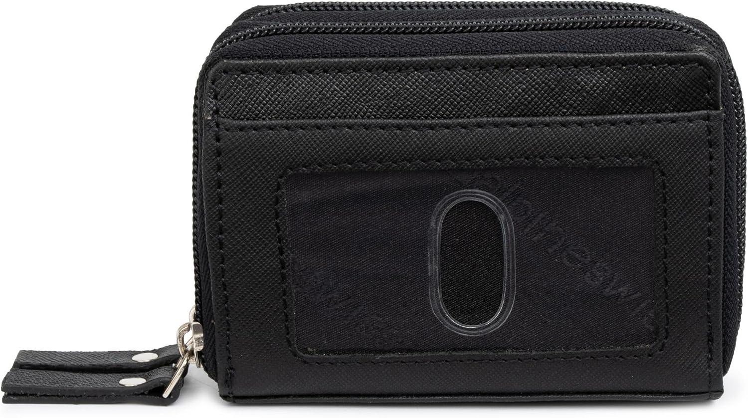 Alpine Swiss Womens Accordion Organizer Wallet Leather Credit Card Case ID Black