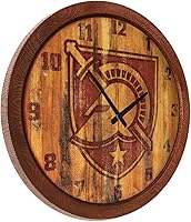 Vista 461 de The Fan-Brand NCAA Oklahoma Sooners: Faux Barrel Top Wall Clock Sports Team Bar Sign Décor - Home Man Cave, Party Decoration - Made On Demand