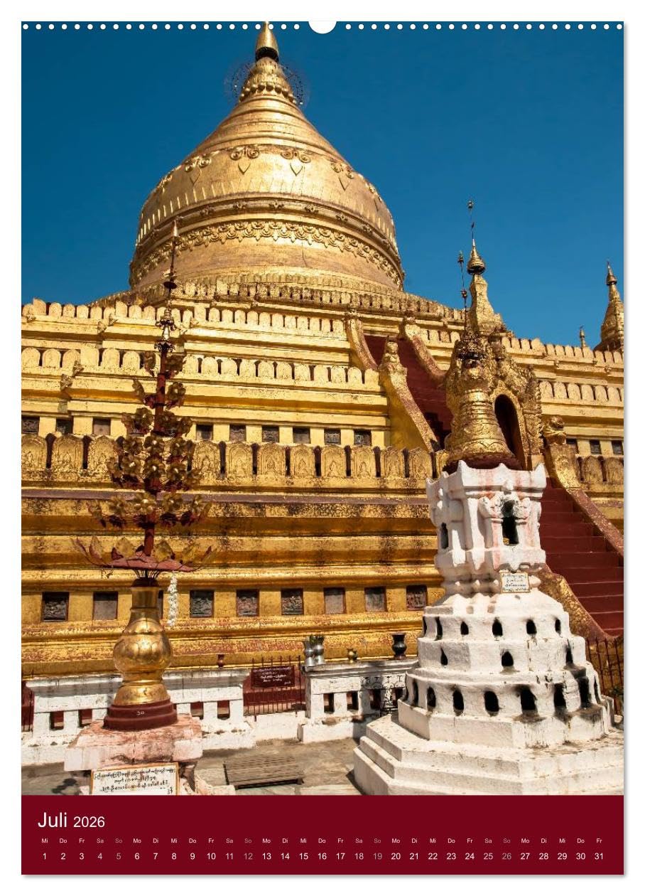 MYANMAR SPIRITUELL 2026 (hochwertiger Premium Wandkalender 2026 DIN A2 hoch), Kunstdruck in Hochglanz