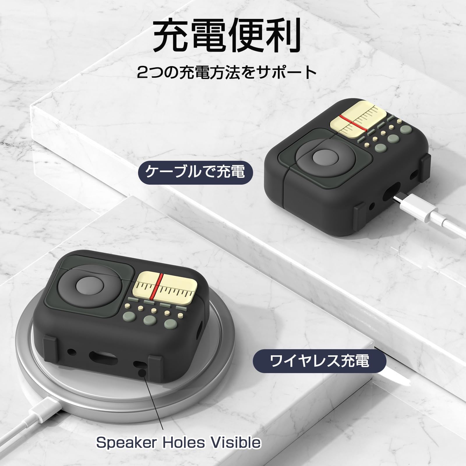 Amazon | CAGOS AirPods Pro 2 ケース 第1/2世代対応 エアーポッツプロ