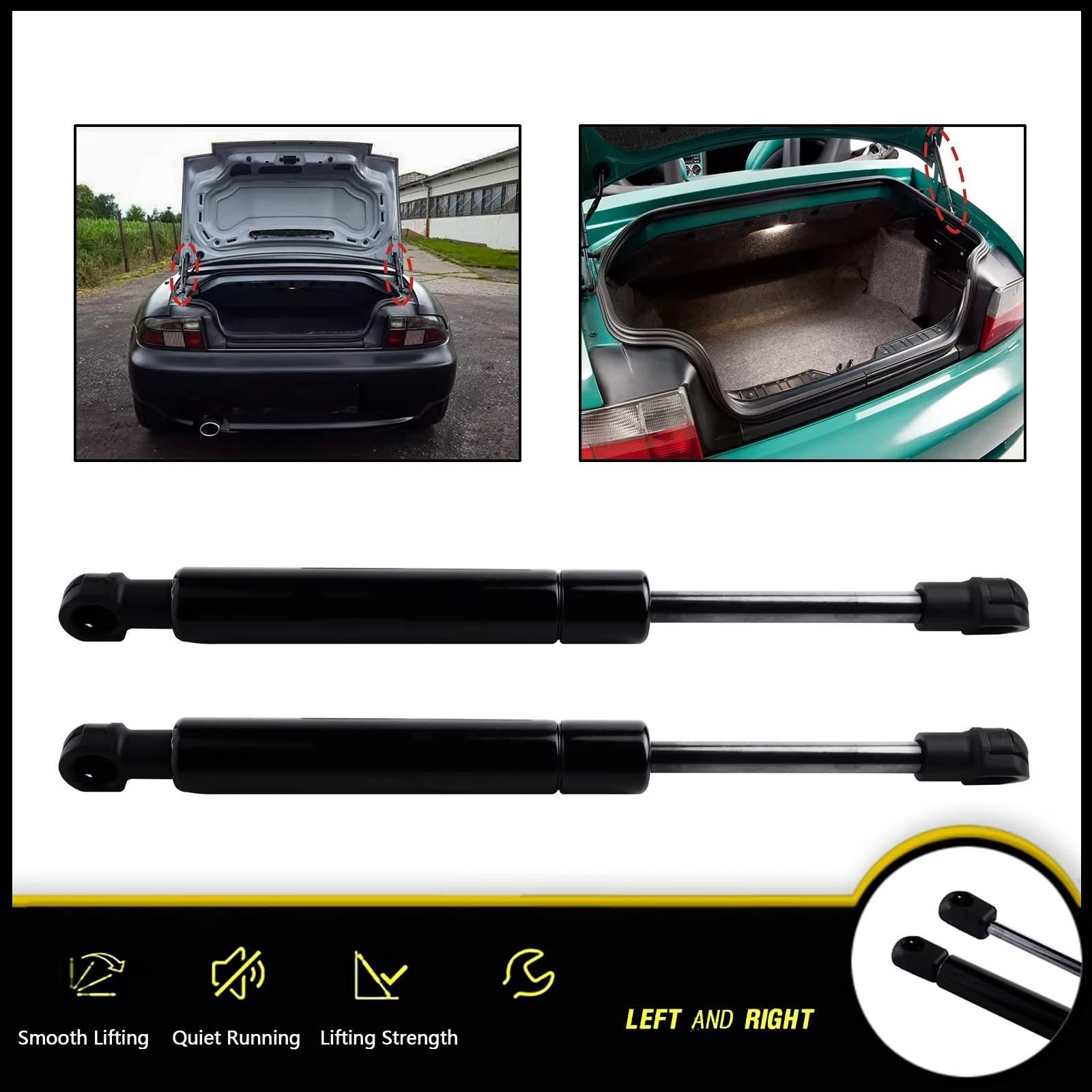 Pistoncini Cofano Baule Posteriore Per BMW Z3 E36 1995-03 51248399087 Supporto A Molla Per Ammortizzatori A Gas Del Portellone Posteriore MOLLE COFANO