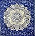 New Launched Blue Gold Passion Ombre Mandala Tapestry By Madhu International, Boho Mandala Tapestry, Wall Hanging, Gypsy Tapestry,Multicolor,85 X 89 inches 
