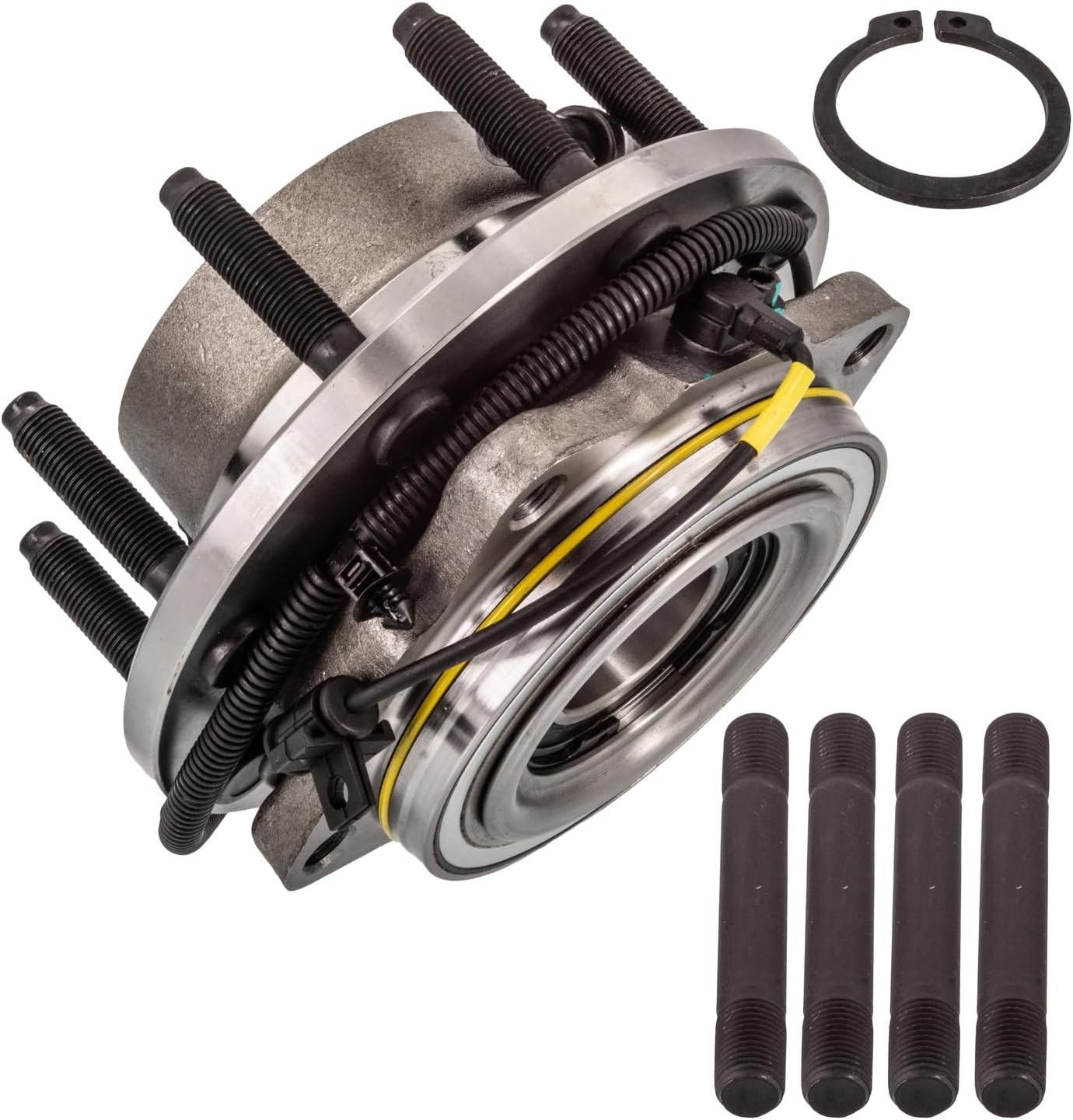 Rareelectrical Oem Grade Front Wheel Hub Bearing Assembly Compatible With 2005-2010 Ford F-250 Super Duty F-350 F-450 4-Lug Abs Ac3z1104f 515081 F-550 Driver Or Passenger Side Pre-Greased Pre-Sealed