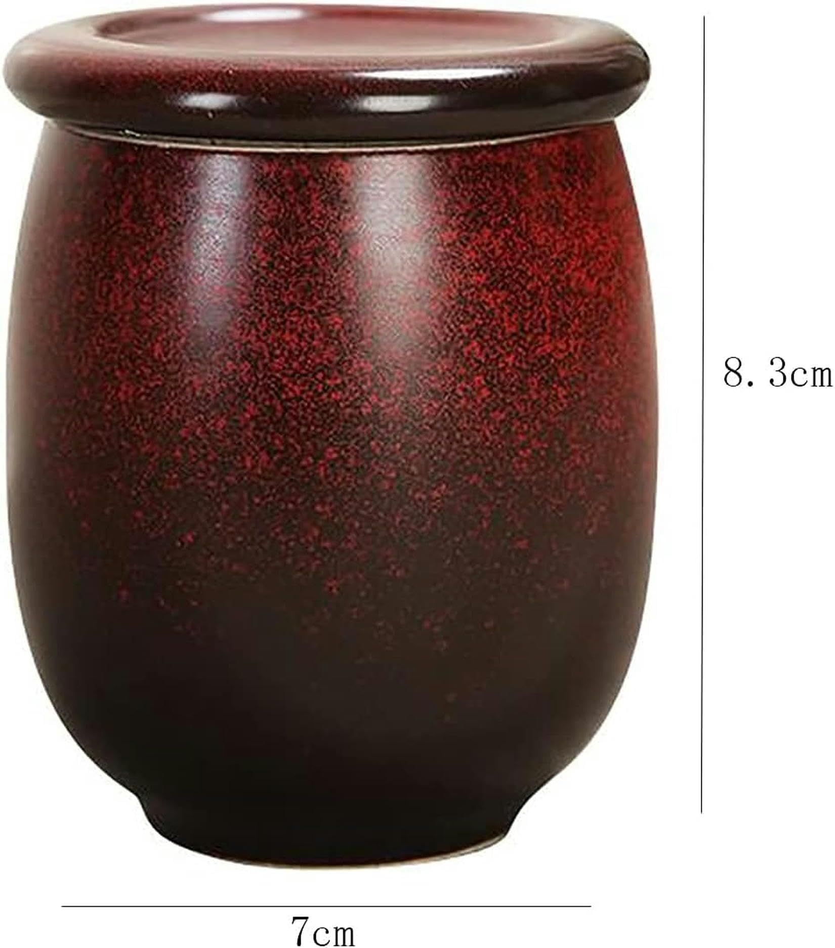 Tarro de Almacenamiento, Lata de té, Tarro de Almacenamiento Sellado de té Retro Chino, Tarro de café pequeño de cerámica, Tarro de Cocina, Tarro de Almacenamiento de alimento