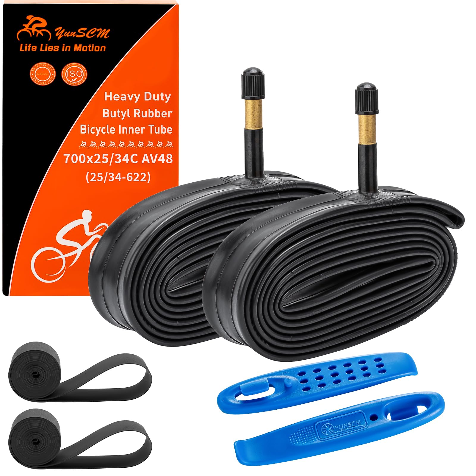 Amazon.com : 700C Heavy Duty Bike Tubes 700x25C/26C/28C/32C/34C