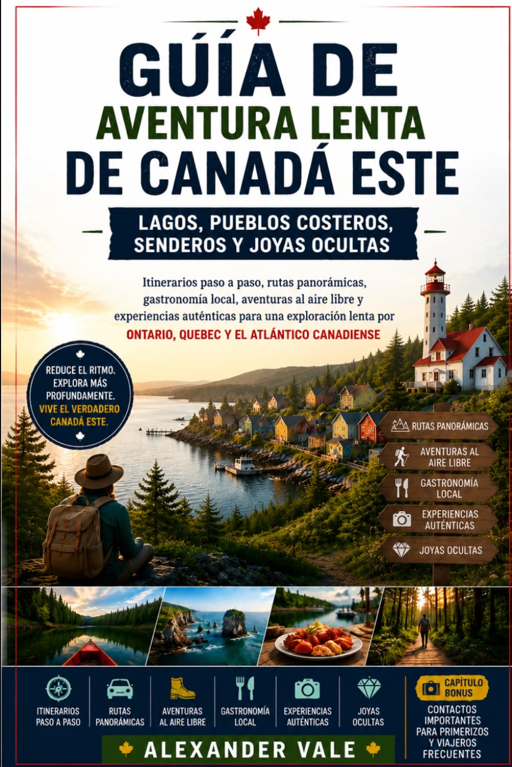 Guía de Aventura Lenta de Canadá Este: Lagos, Pueblos Costeros, Senderos y Joyas Ocultas: Itinerarios paso a paso, rutas panorámicas, gastronomía ... exploración lenta por Ontario, Quebec y el