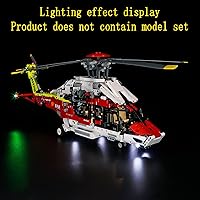 Vista 7 de Kit de luces LED compatible con Lego Airbus H175 Rescue Helicopter – Juego de iluminación para modelo Technic 42145 (modelo no incluido)