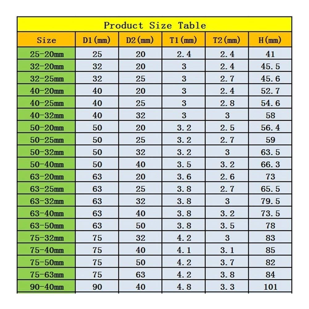 Outils de réparation de tuyaux 3pcs / 75mm lot 32~63mm PVC Réduction des joints droits agricoles Irrigation Jardin Connecteurs d'eau Accueil Outils Approvisionnement en eau (Color : 75 40mm, Size