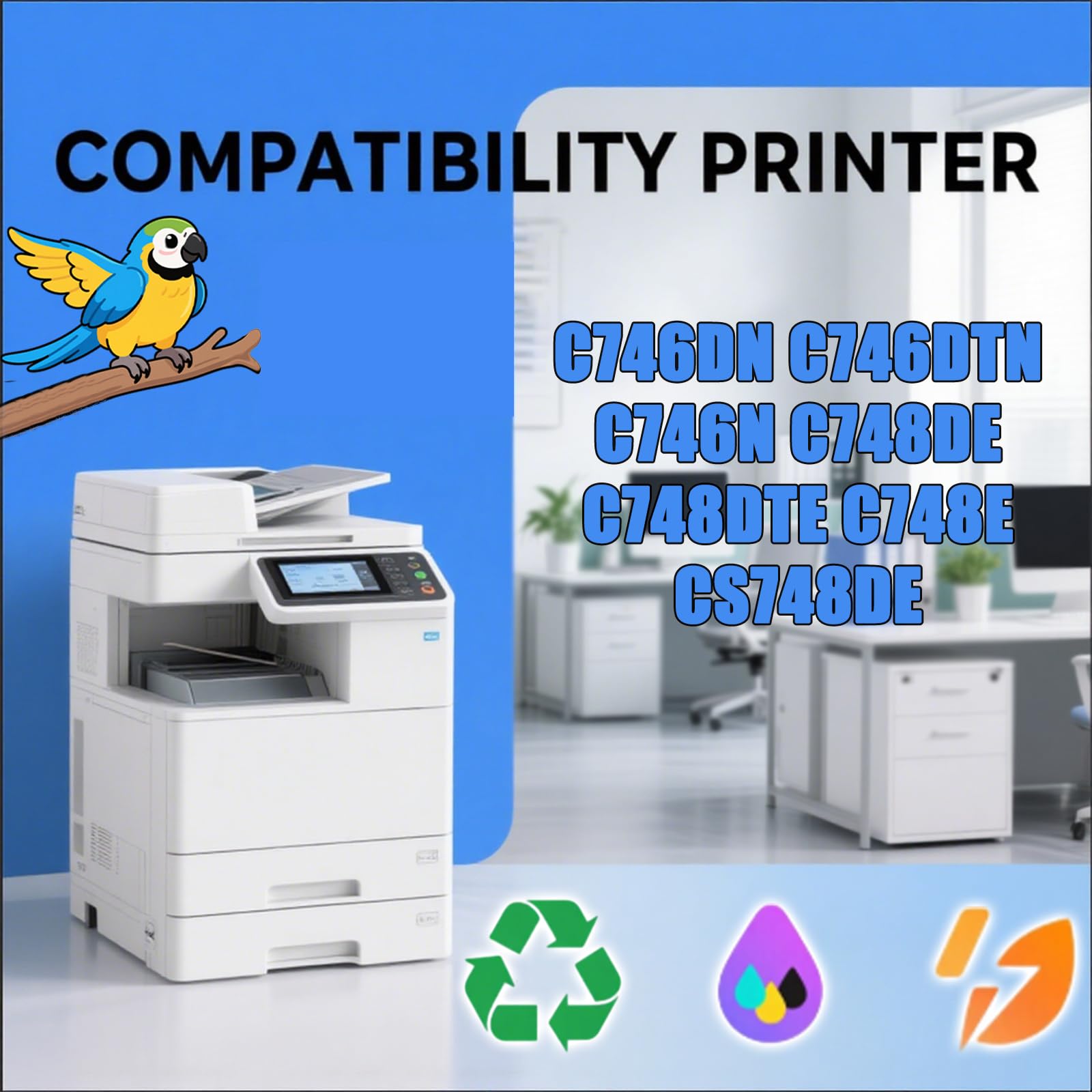Amazon.com : C734X20G Image Drum Unit Compatible for Lexmark