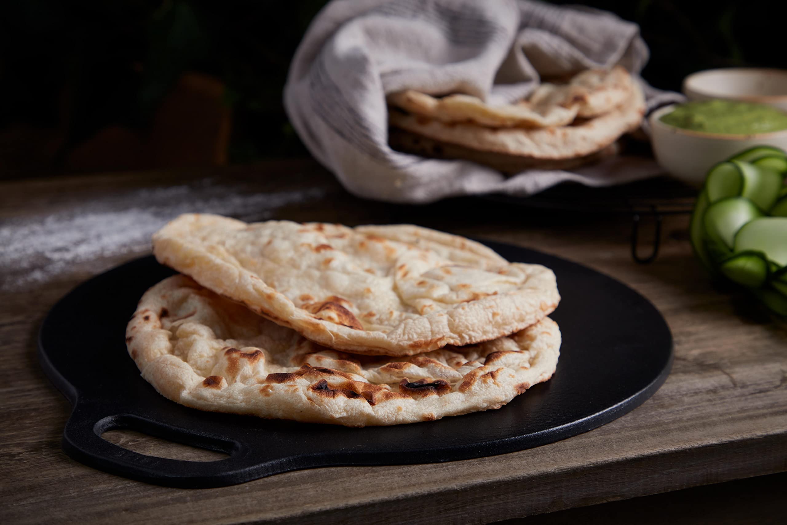 Victoria Cast Iron Dosa Pan. Pizza Pan, Crepe Pan, Dosa Tawa, Roti Tawa