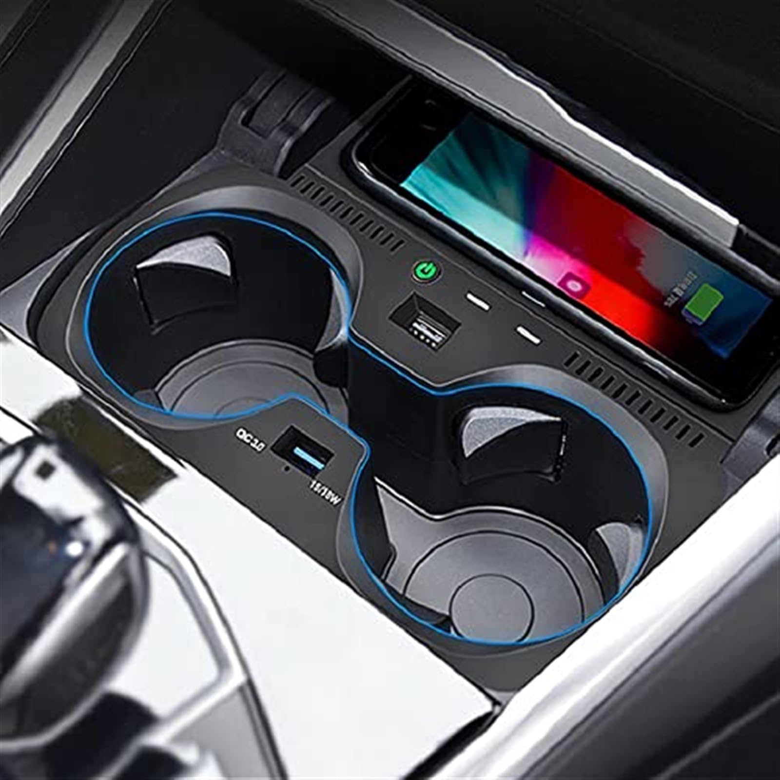 Bezprzewodowa ładowarka samochodowa 15 W uchwyt do ładowania Qi do telefonu, dla BMW, X5 G05 X6 G06 2019-2021 podstawka z panelem szybkiego ładowania, dla Samsung Samochodowa płyta ładująca