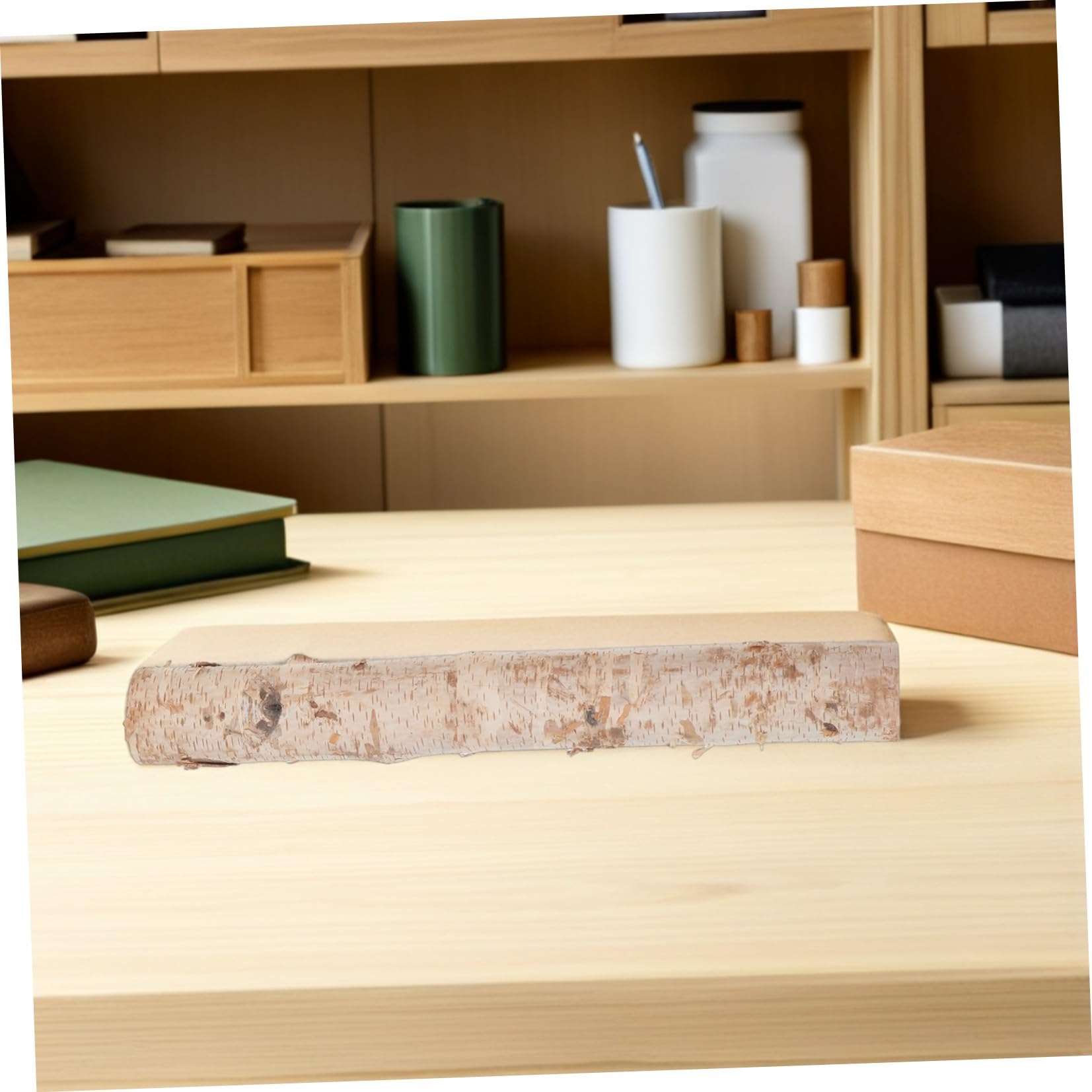 2 Pezzi Tronchetti Legno da Ardere in Legno Naturale per Decorazioni Natalizie Rustiche, Affidabili per Eventi a Tema e Artigianato Creativo