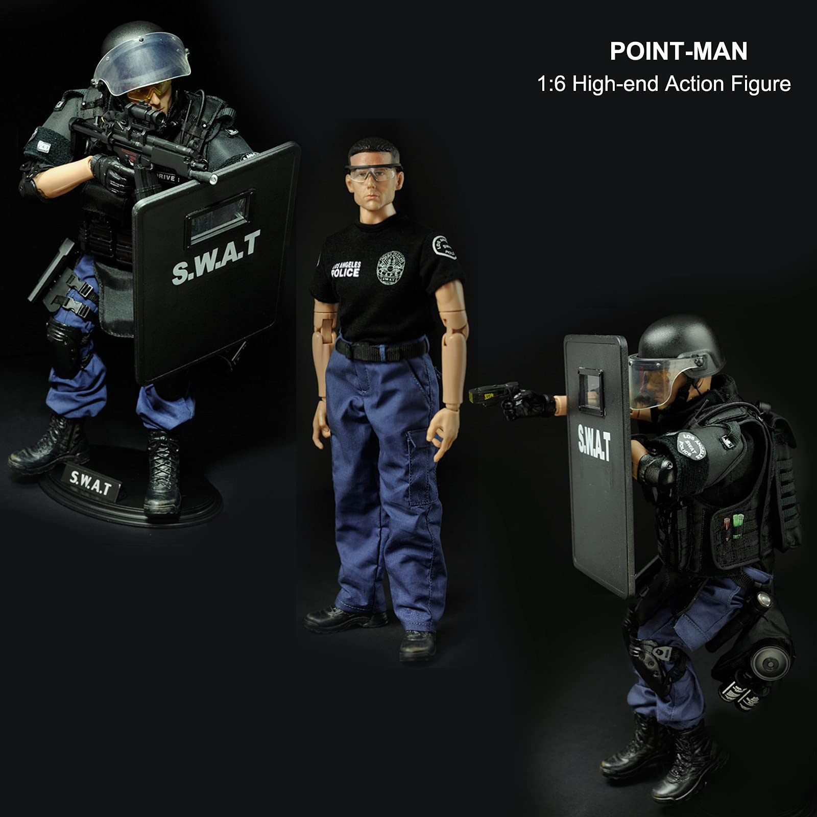 Amazon.co.jp: 1/6スケール SWAT アクションフィギュア (12インチ