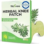 Wellnee Original Herbal Knee Patch - Wellknee Plaster for Knee Support & Muscle Pain - Maximum Strength for a Temporary Relief - Adhesive Heat Patches Made with Natural Herbs for Wellness (10 Pads)