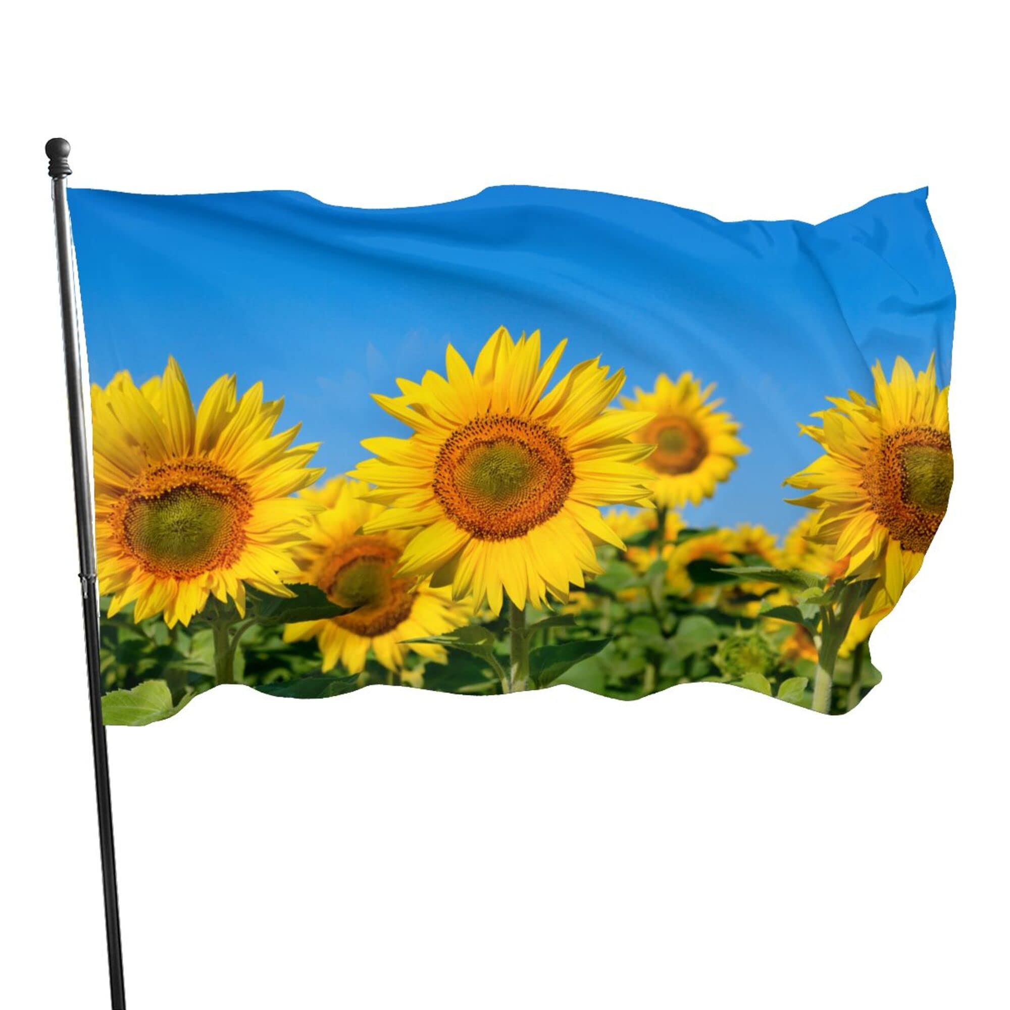 NIBABA Decorative Garden Flag Yard Banner, Sunflowers Petals Print, All Seasons Holiday Welcome Garden Flags Lawn Hanging Decor 3x5ft -(90x150cm)