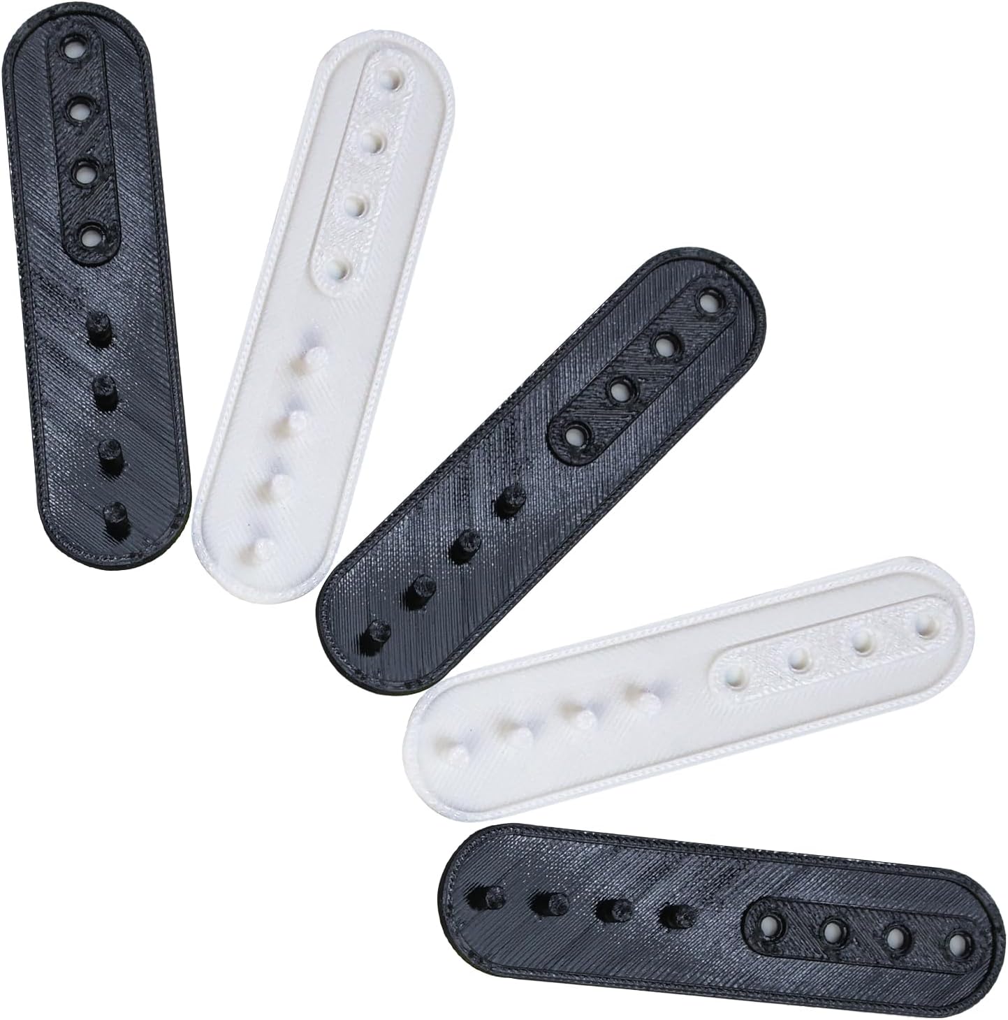 5 Pack Hat Extender Strap,Snapback Cap Extension,Snapback Hat Extender Strap. Adjustable Baseball Hat Buckle for Baseball Hats and Fitted Caps(Black & White